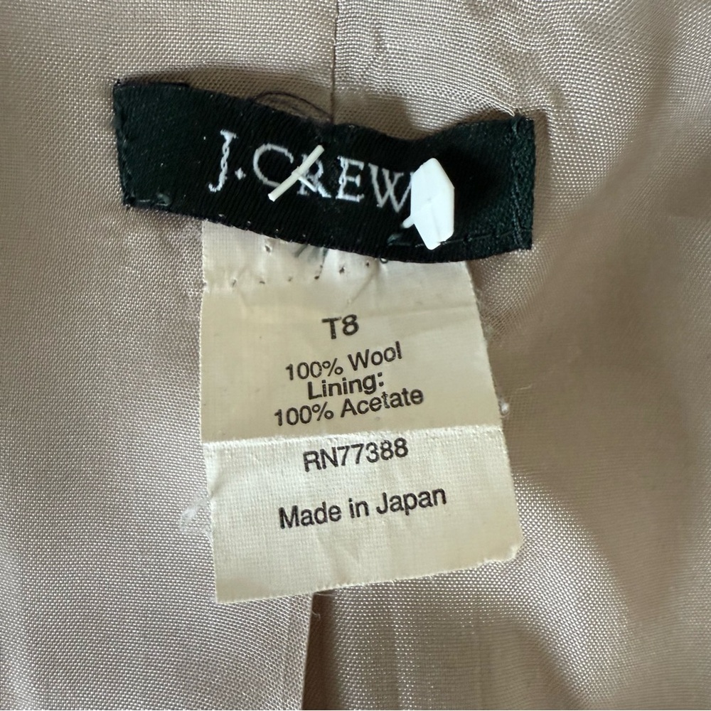 J. Crew Wool Blazer Size 8T - Picture 7 of 7